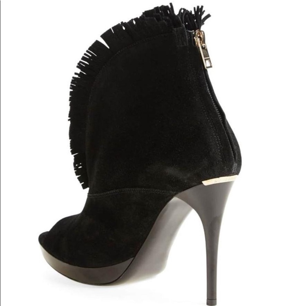 Burberry Nadison Suede Fringe Boots
